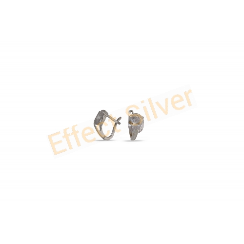 Silver earrings - "Zircon"